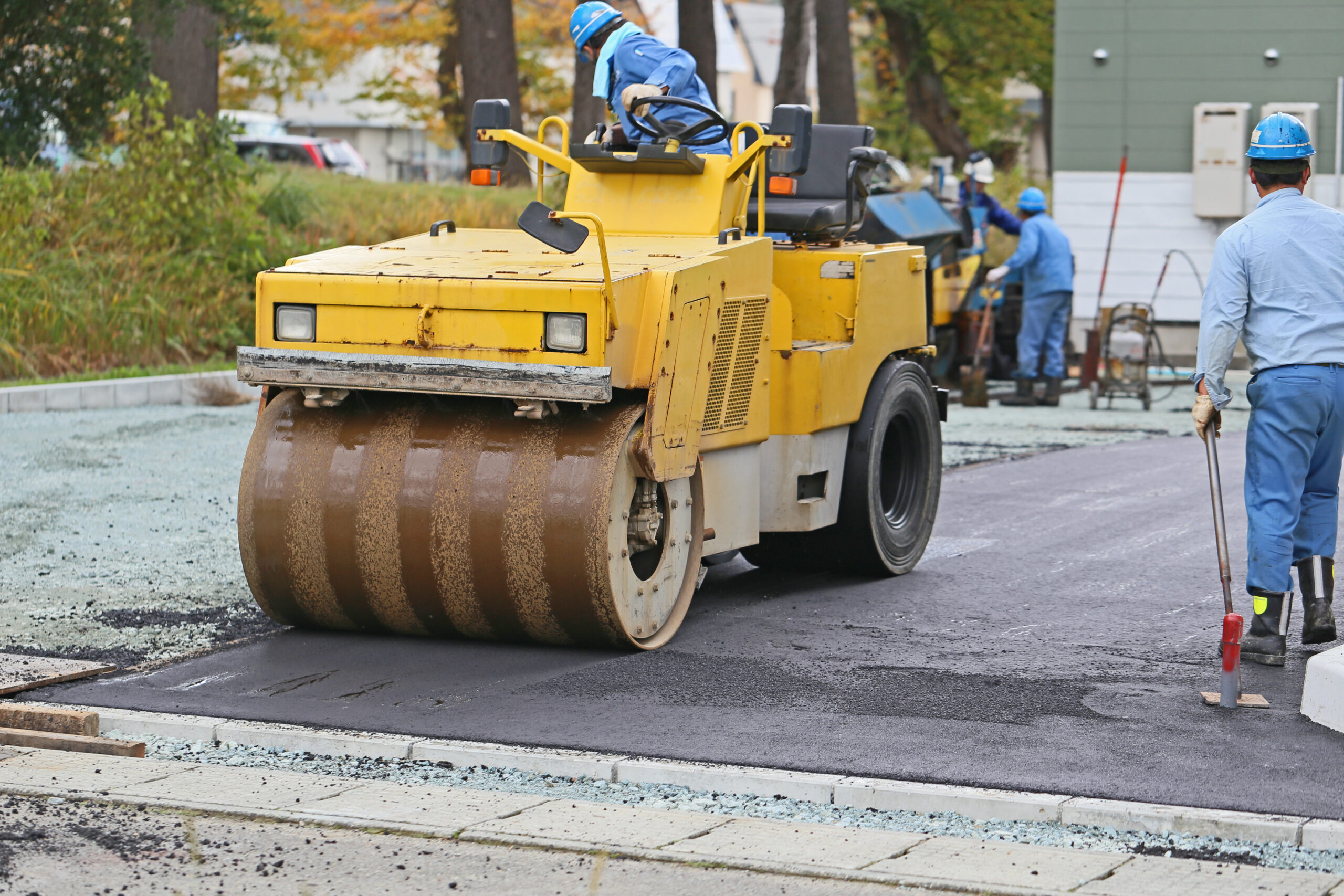 国道20号線道路改良工事（デモ）